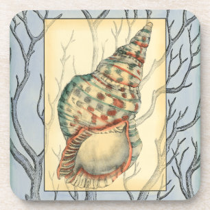 Seashell and Tree Branches Coaster