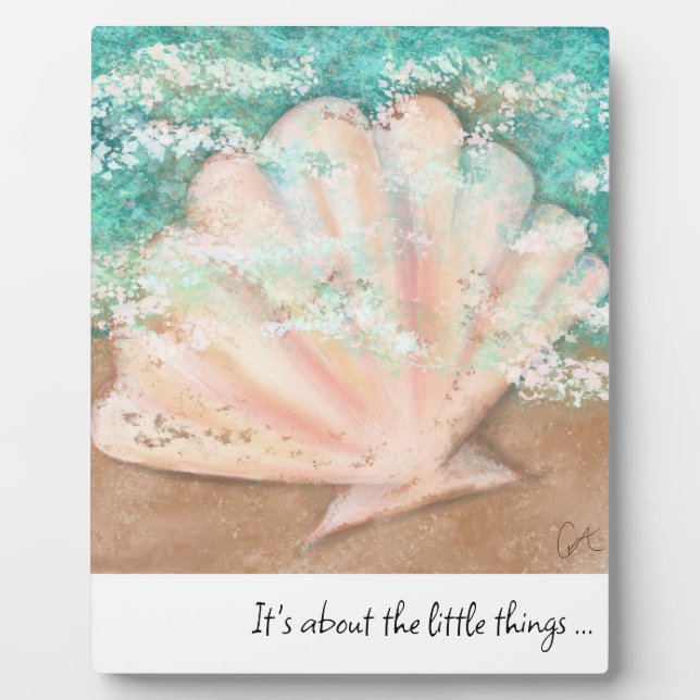 Seashell Art & Quote Plaque (Front)