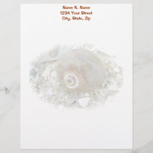 Seashell at Low Tide Coordinating Items Personalised Letterhead