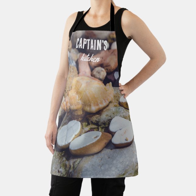 Seashell at the Seashore Jigsaw Puzzle Apron (Insitu)