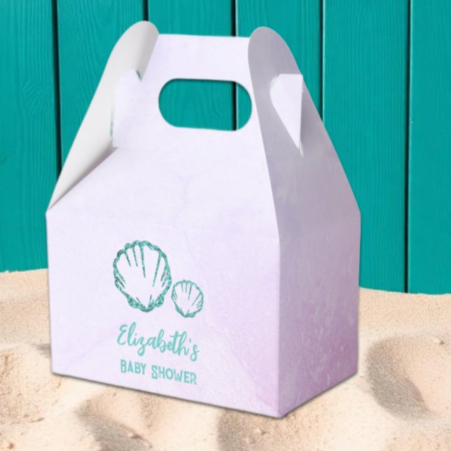 Seashell Baby Shower Favour Box (Creator Uploaded)