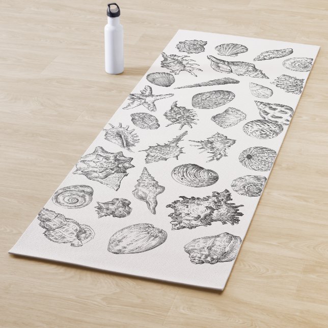 Seashell Bath Towel Set Yoga Mat (In Situ)