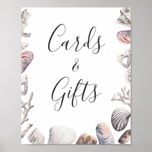 Seashell Beach Cards And Gifts Sign