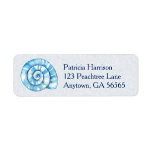 Seashell Beach Return Address Label