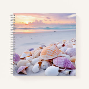 Seashell Beach Tranquil Peaceful Nature  Notebook