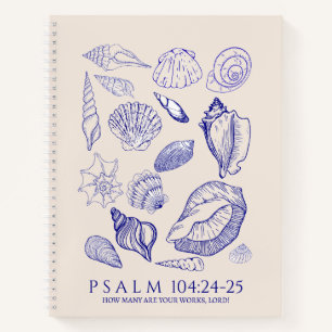 Seashell Bible Verse Notebook