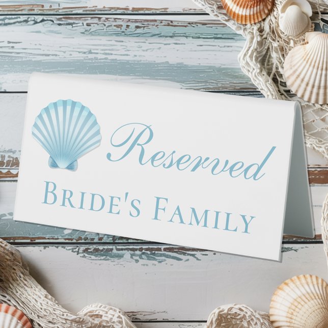 Seashell Blue Nautical Beach Wedding Reserved  (Creator Uploaded)