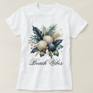 Seashell Bouquet Beach Vibes T-Shirt