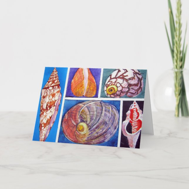 Seashell collage card (Front)
