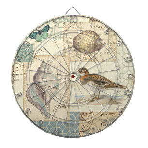 Seashell Collage Dartboard