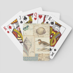 Seashell Collage Playing Cards