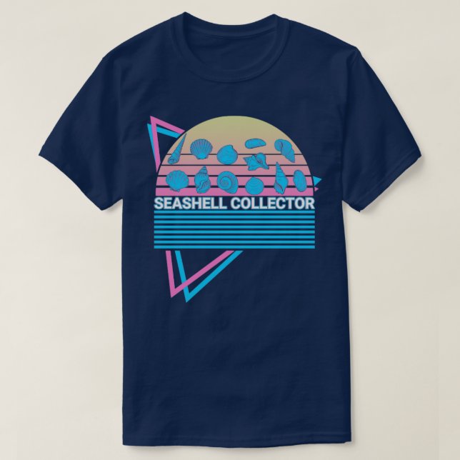 Seashell Collector Retro T-Shirt (Design Front)