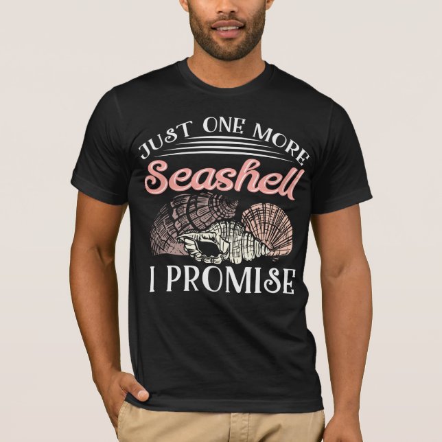 Seashell Collector Summer Vacation Funny Beach T-Shirt (Front)