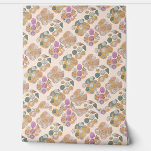 Seashell. Color Blobs Wallpaper