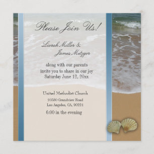 Seashell Destination Beach wedding template