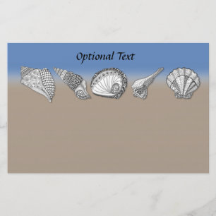 Seashell Drawing Art Stationery