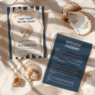 Seashell Elegance Bachelorette Invitation
