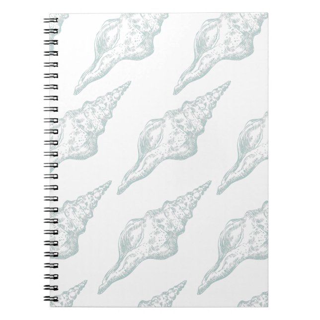 Seashell elegant pattern notebook (Front)