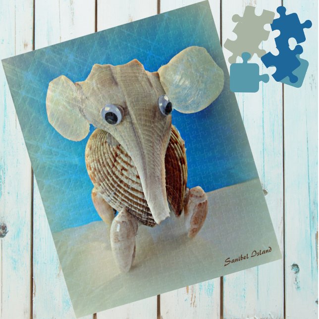 Seashell Elephant Craft Animal Sanibel Island FL  Jigsaw Puzzle (Creator Uploaded)