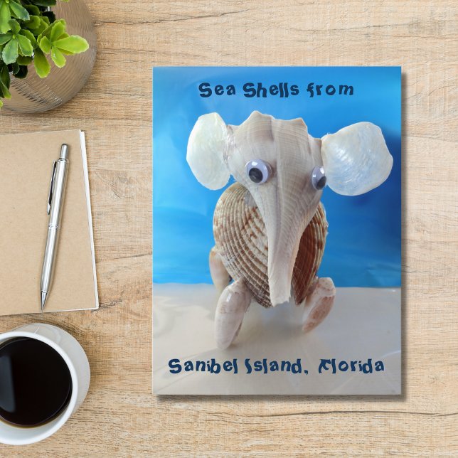 Seashell Elephant Craft Animal Sanibel Island FL Postcard (Creator Uploaded)