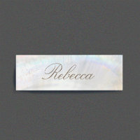 Seashell Employee Staff Magnetic Name Tag Badge