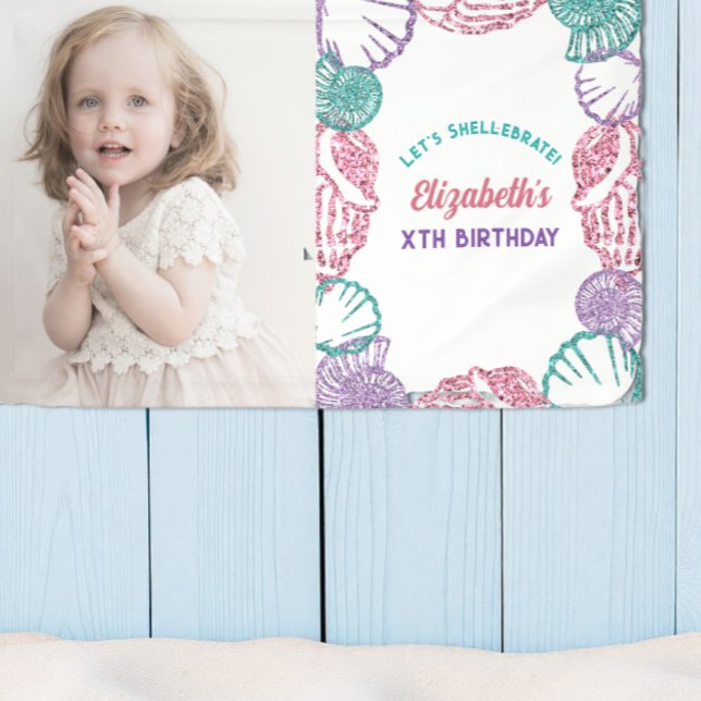 Seashell Girls Birthday Banner (Creator Uploaded)