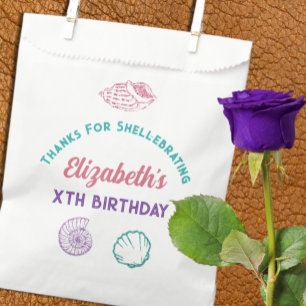 Seashell Girls Birthday Favour Bag