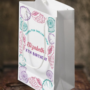 Seashell Girls Birthday Gift Bag