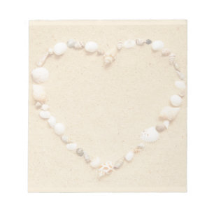 Seashell Heart Notepad