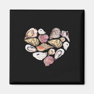 Seashell Heart Summer Vibes Beach Cruise Vacation  Magnet