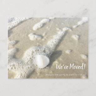 Seashell In Ocean We've Moved Announcement Postcard