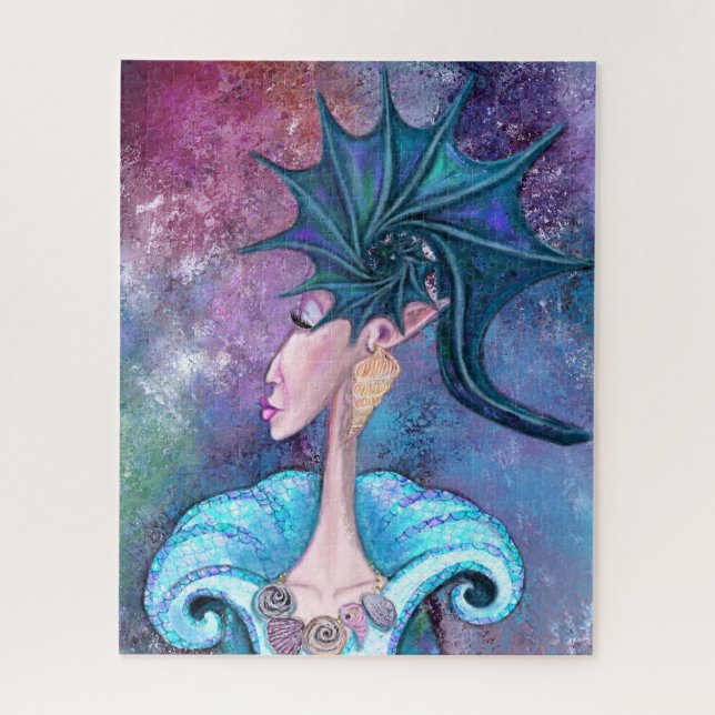 Seashell Lady Jigsaw Puzzle - Painting (Vertical)