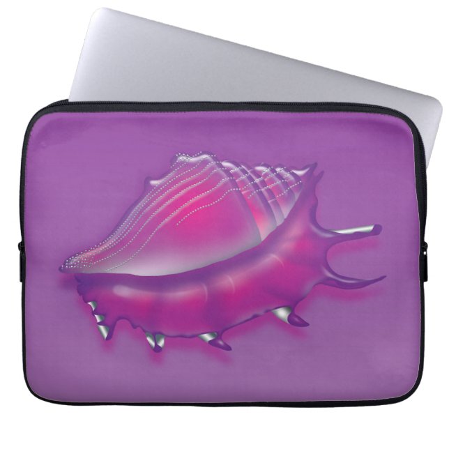 Seashell Laptop Sleeve (Front)