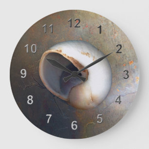 Seashell Large Clock