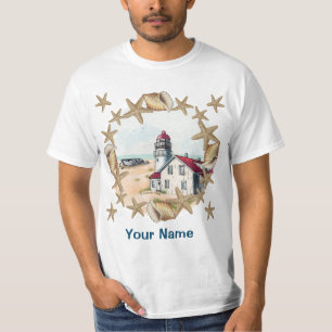 Seashell Lighthouse  t-shirt