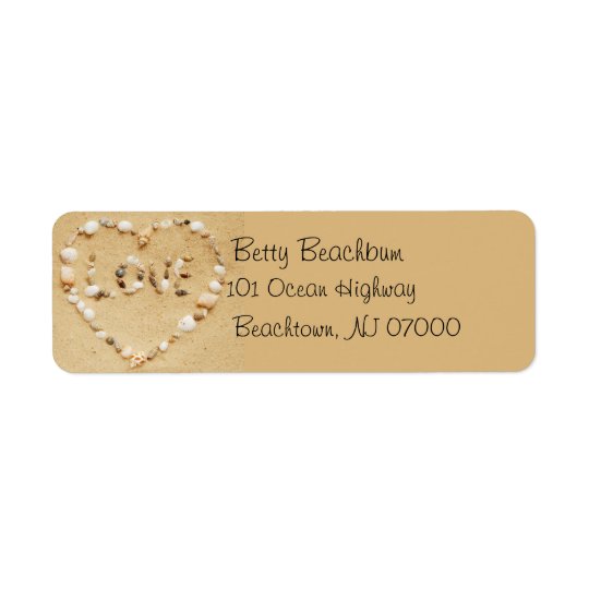 Seashell Love Address Labels
