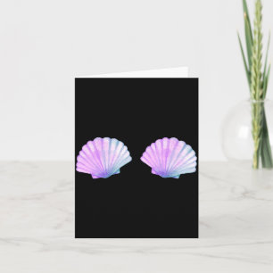 Seashell Mermaid Briere Bikini Bra Clam Shell Card