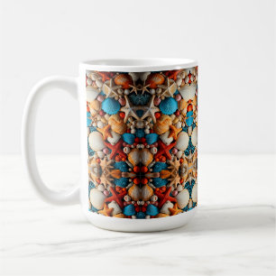 Seashell Mosaic Sherpa Throw Coffee Mug