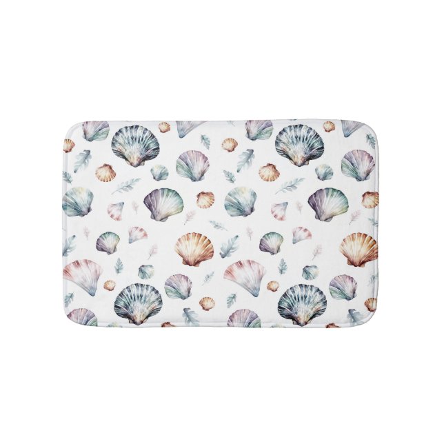 Seashell Ocean Beach Sea Shell Design 358 Bath Mat (Front)