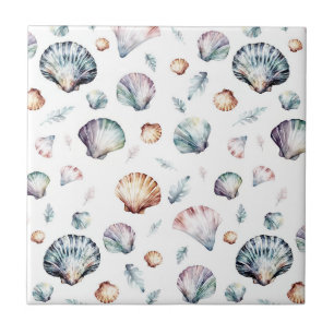 Seashell Ocean Beach Sea Shell Design 358 Ceramic Tile