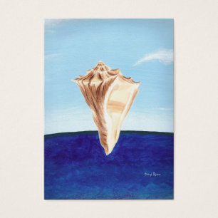 Seashell Ocean Blue Artist Trading Card
