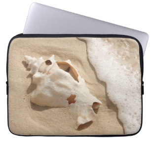 Seashell On Beach Grand Turk Caribbean Island Laptop Sleeve