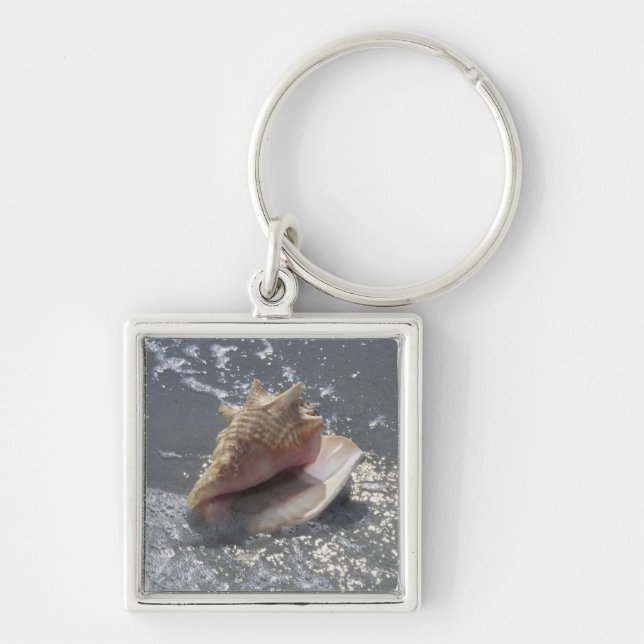 Seashell On Beach | Sanibel Island, Florida Key Ring (Front)