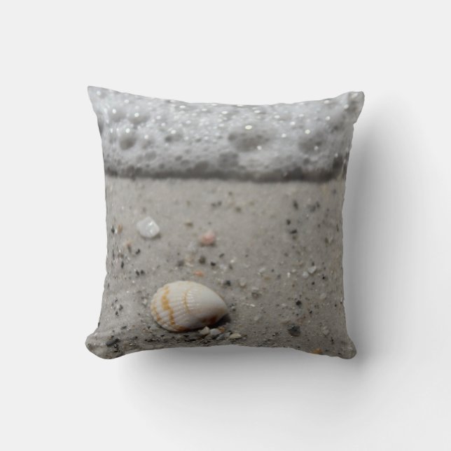Seashell  on the beach pillow (Front)