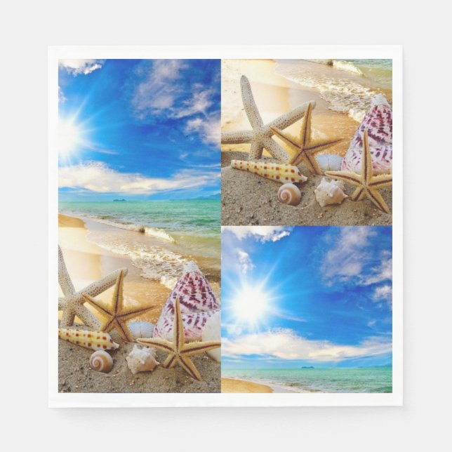 Seashell paper napkins (Front)
