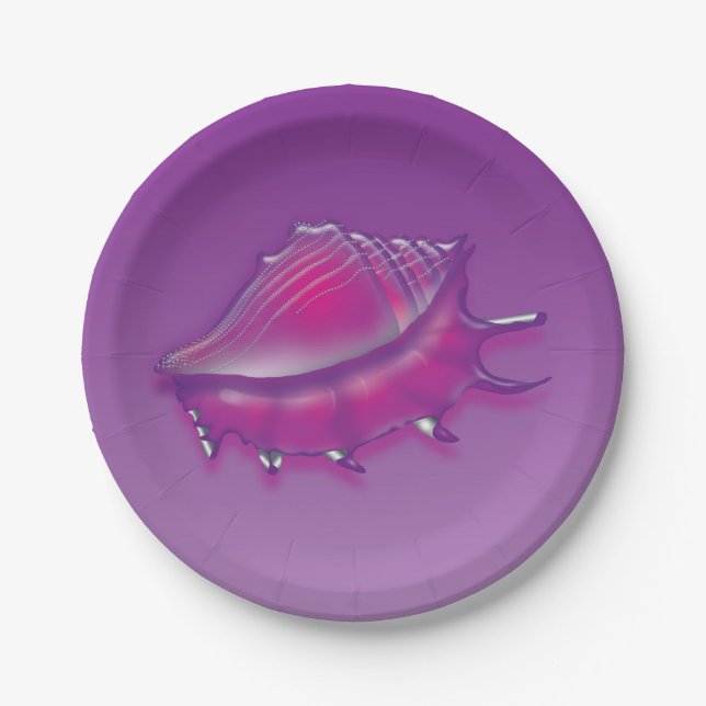 Seashell Paper Plate (Front)