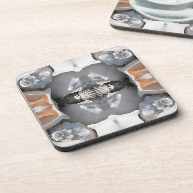 Seashell Pattern Coaster (Left Side)