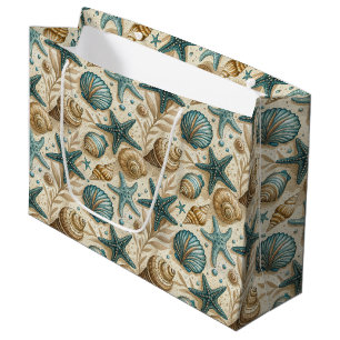 Seashell Pattern Large Gift Bag
