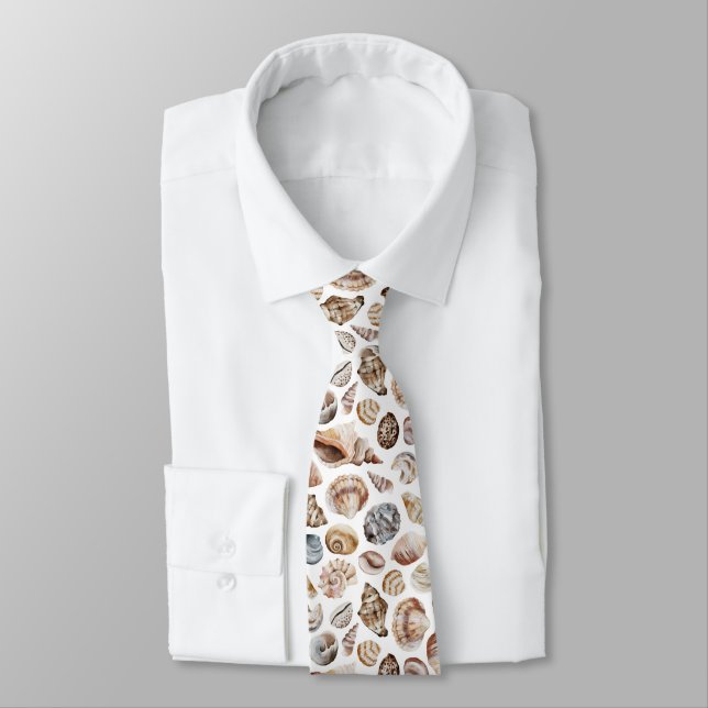 Seashell pattern tie (Tied)
