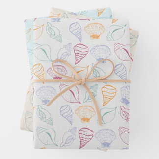 Seashell Pattern Wrapping Paper